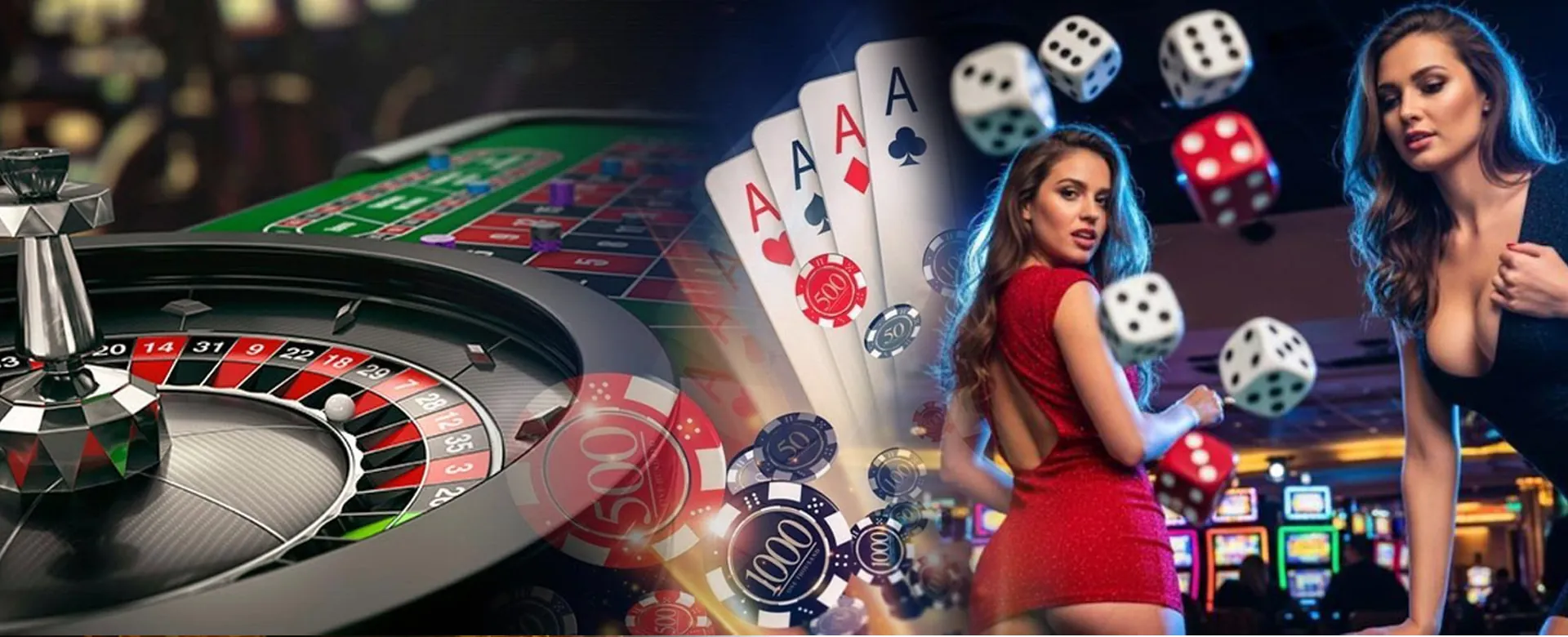 Super Live Casino main banner, showcasing a luxurious live dealer setup